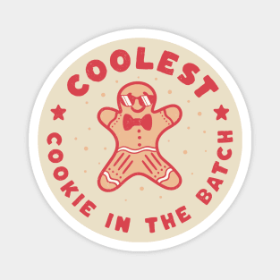 Coolest Cookie in the Batch Family Christmas Gingerbread Man Magnet